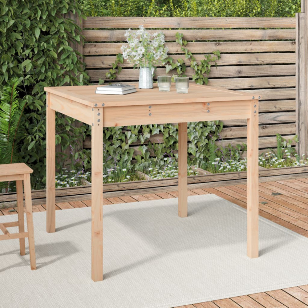 Produktbild för Trädgårdsbord 82,5x82,5x76 cm massiv furu