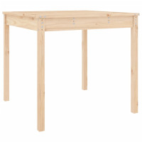 Produktbild för Trädgårdsbord 82,5x82,5x76 cm massiv furu