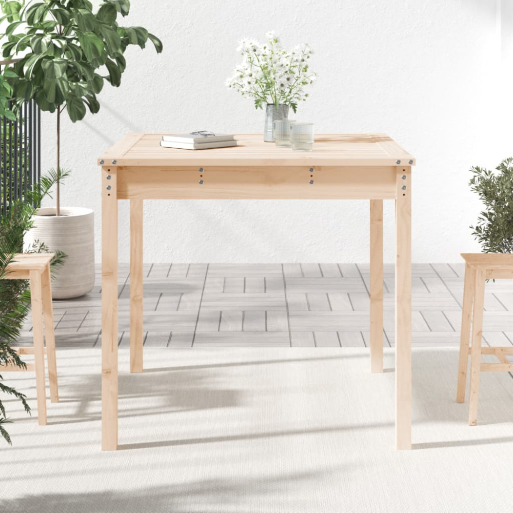 Produktbild för Trädgårdsbord 82,5x82,5x76 cm massiv furu