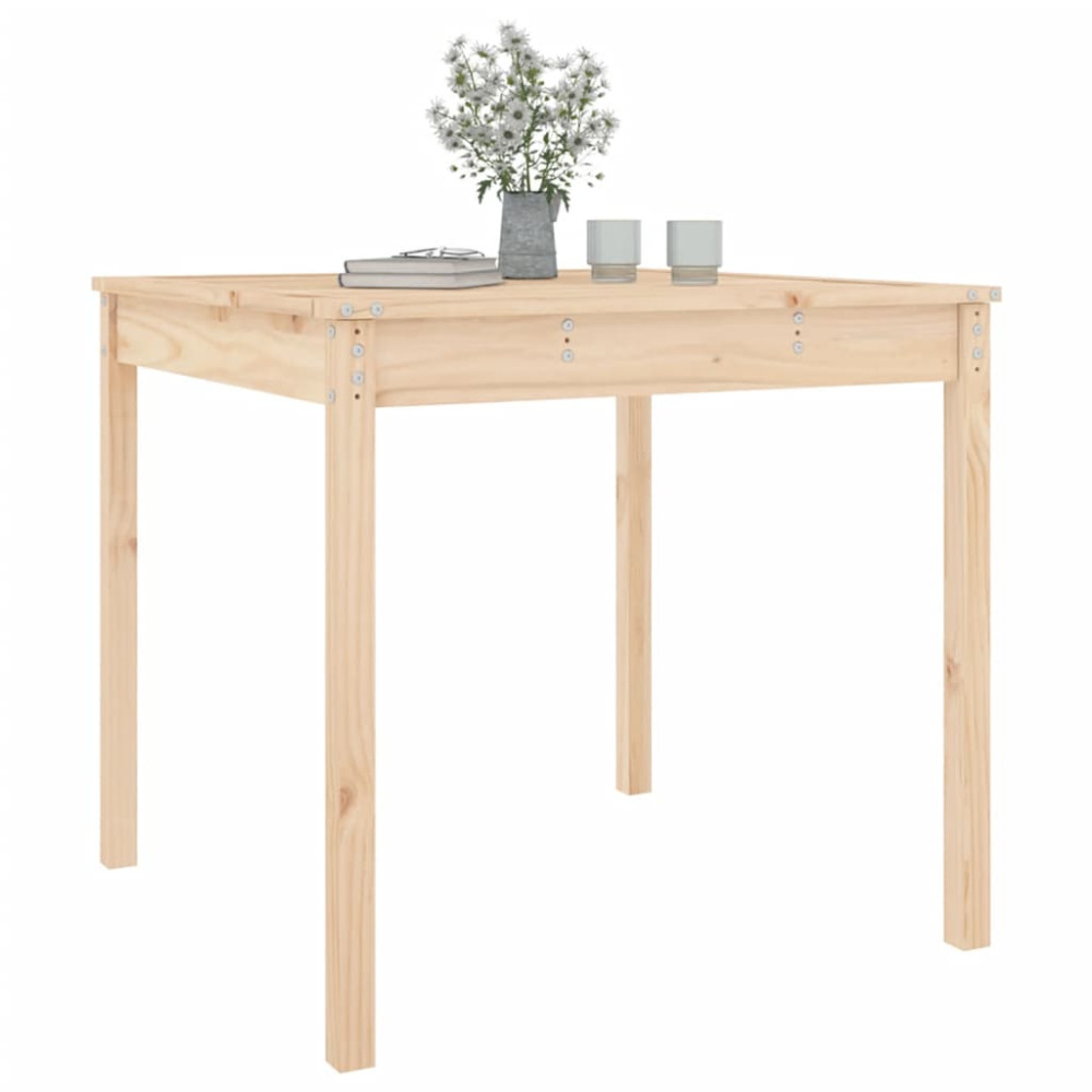 Produktbild för Trädgårdsbord 82,5x82,5x76 cm massiv furu