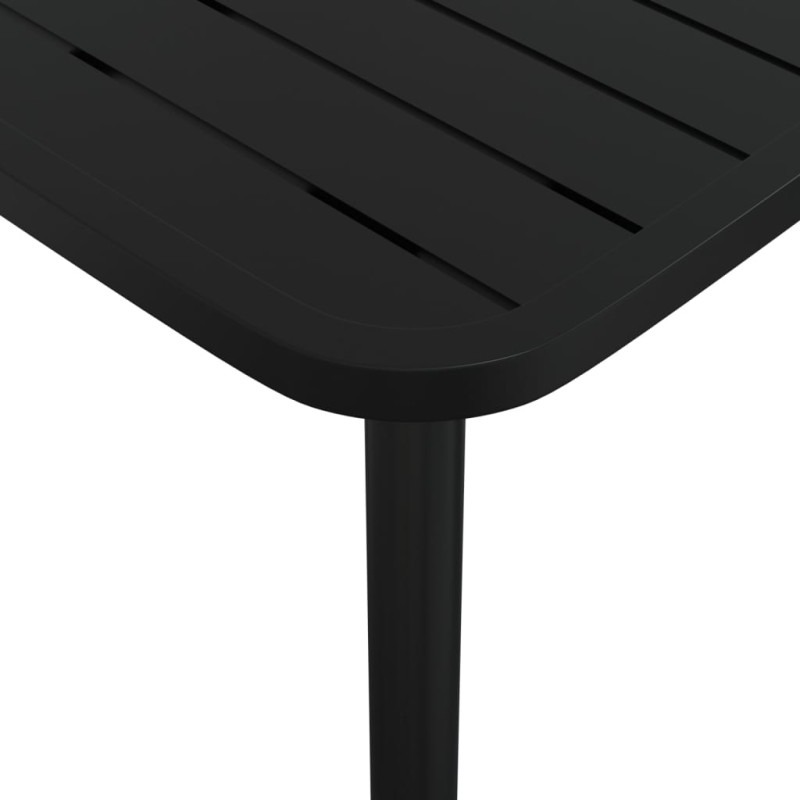 Produktbild för Trädgårdsbord antracit 110x80x71 cm stål