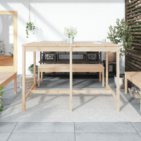 Produktbild för Trädgårdsbord 159,5x82,5x110 cm massiv furu