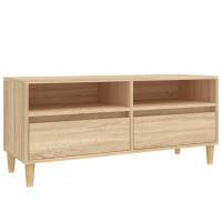 Produktbild för Tv-bänk sonoma-ek 100x34,5x44,5 cm konstruerat trä