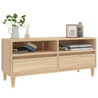 Produktbild för Tv-bänk sonoma-ek 100x34,5x44,5 cm konstruerat trä