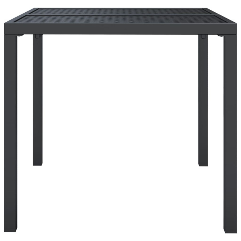 Produktbild för Trädgårdsbord antracit 80x80x72 cm stål