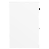 Produktbild för Sidoskåp vit 40x50x75 cm konstruerat trä