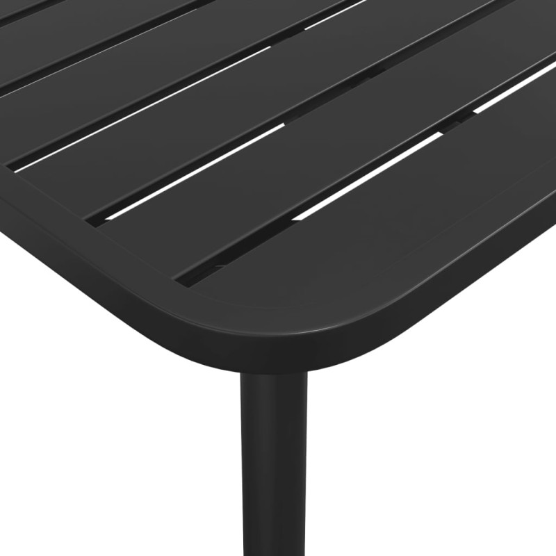 Produktbild för Trädgårdsbord antracit 200x100x71 cm stål