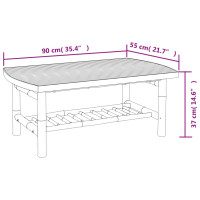 Produktbild för Trädgårdsbord 90x55x37 cm bambu