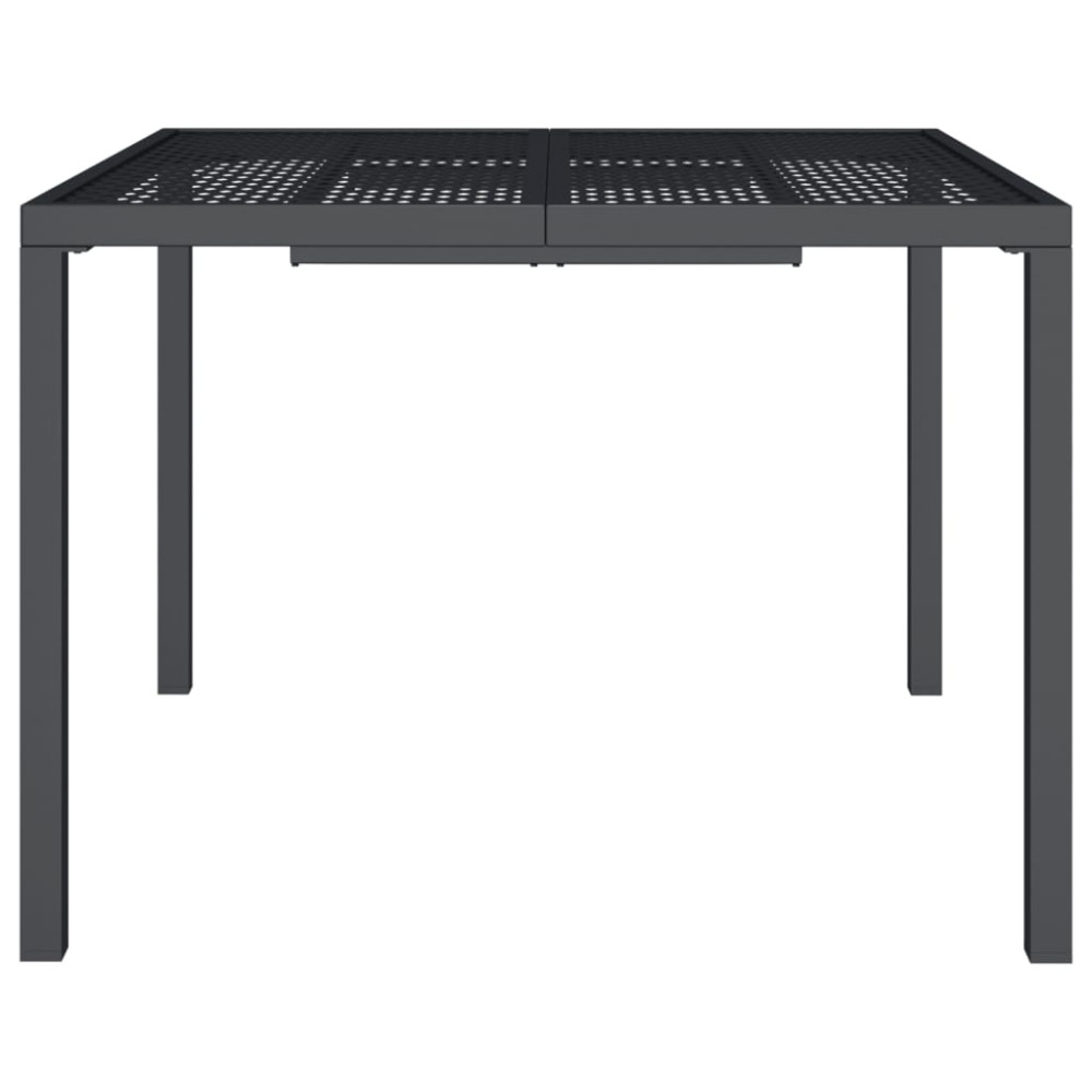 Produktbild för Trädgårdsbord antracit 100x100x72 cm stål
