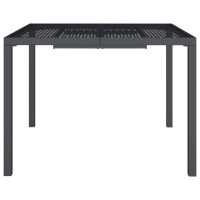 Produktbild för Trädgårdsbord antracit 100x100x72 cm stål