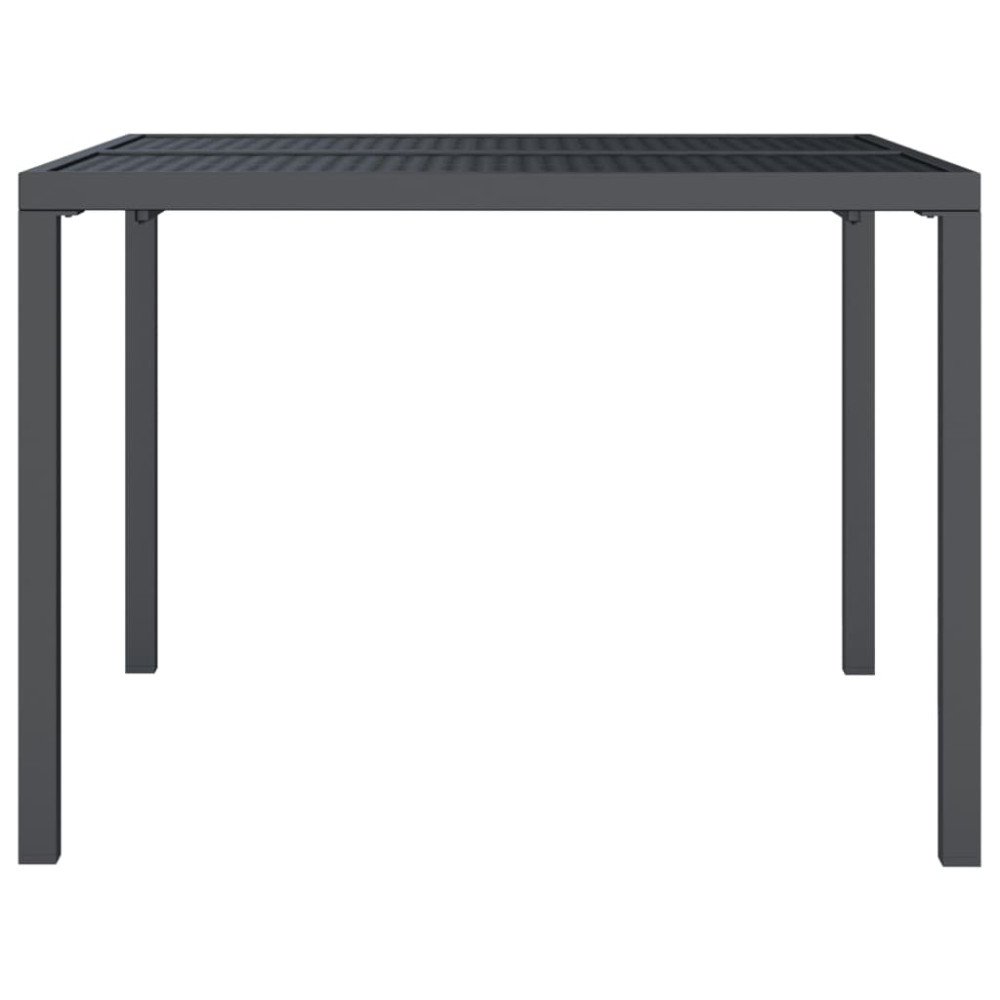 Produktbild för Trädgårdsbord antracit 100x100x72 cm stål
