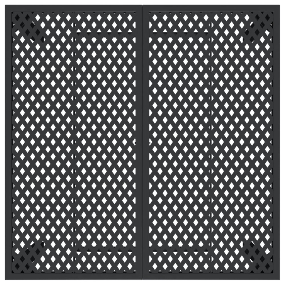 Produktbild för Trädgårdsbord antracit 100x100x72 cm stål
