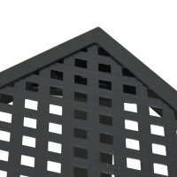 Produktbild för Trädgårdsbord antracit 100x100x72 cm stål