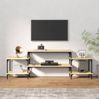Produktbild för TV-skåp sonoma-ek 117x35x52 cm konstruerat trä