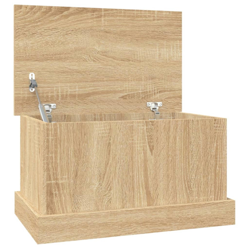Produktbild för Förvaringslåda sonoma-ek 50x30x28 cm konstruerat trä