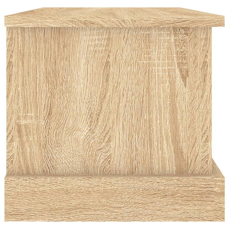 Produktbild för Förvaringslåda sonoma-ek 50x30x28 cm konstruerat trä