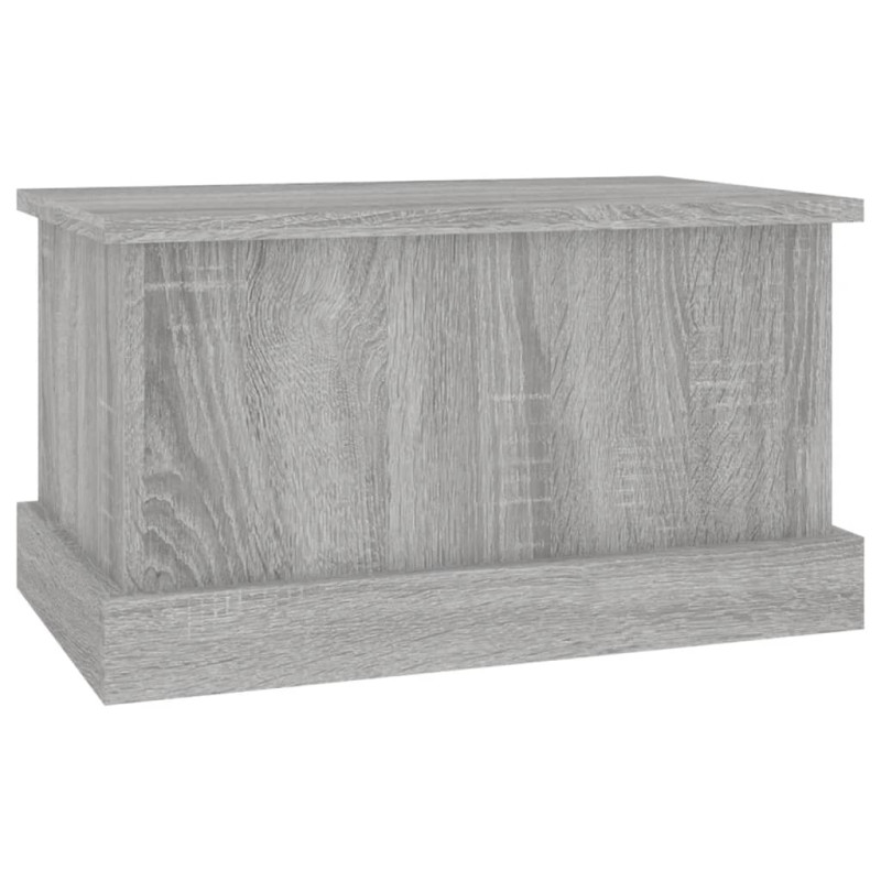 Produktbild för Förvaringslåda grå sonoma 50x30x28 cm konstruerat trä