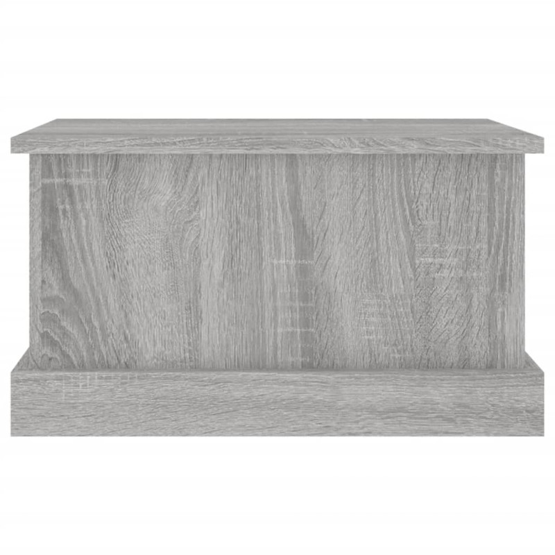 Produktbild för Förvaringslåda grå sonoma 50x30x28 cm konstruerat trä