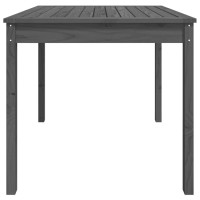 Produktbild för Trädgårdsbord grå 82,5x82,5x76 cm massiv furu