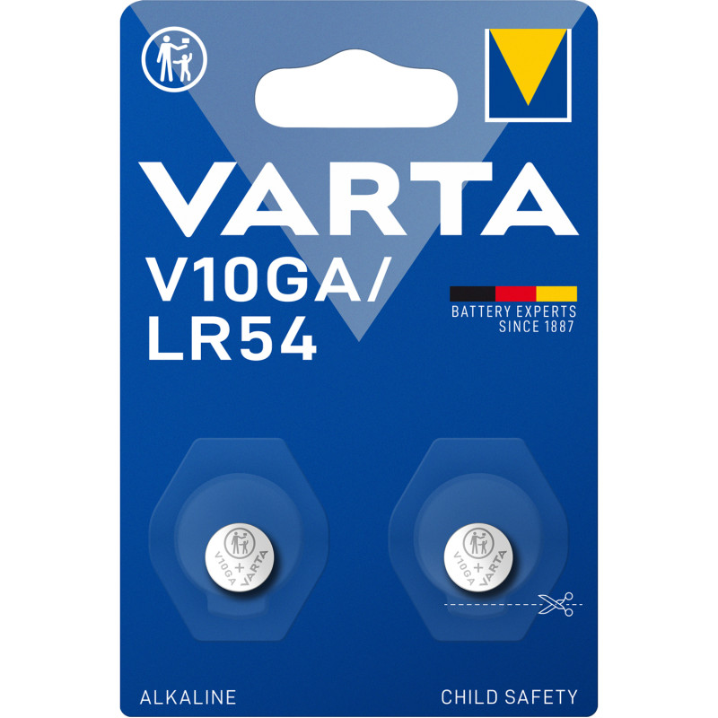 Produktbild för V10GA / LR54 1,5V Alkaline Batteri 2-pack