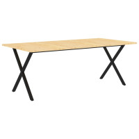 Produktbild för Bordsskiva 200x100x2,5 cm massiv furu