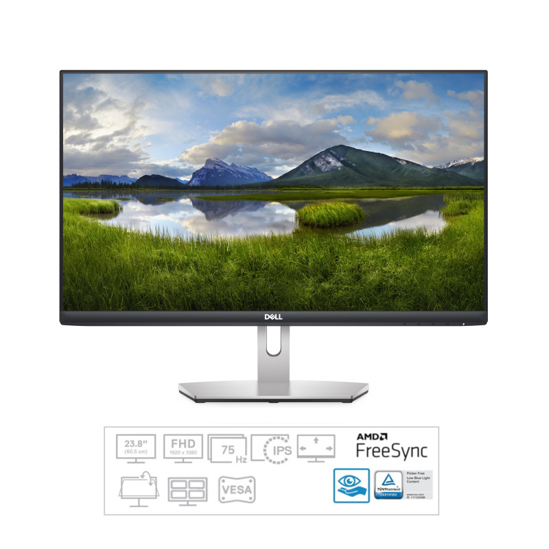Produktbild för DELL S Series S2421HN 60,5 cm (23.8") 1920 x 1080 pixlar Full HD LCD Svart