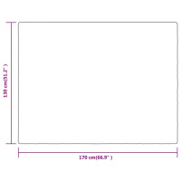 Produktbild för Filt svart 130x170 cm polyester