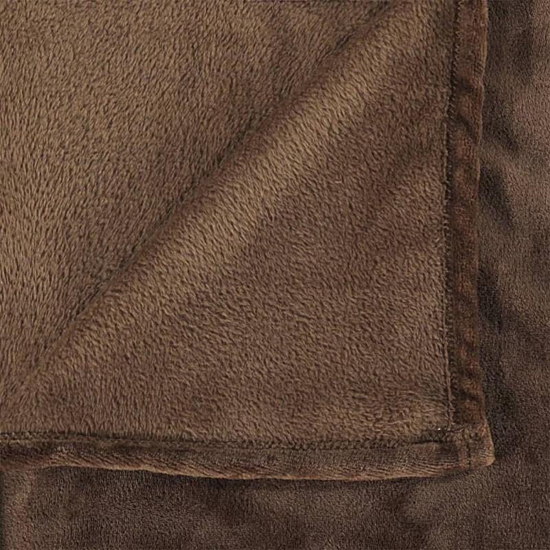 Produktbild för Filt brun 130x170 cm polyester