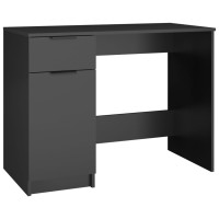Miniatyr av produktbild för Skrivbord svart 100x50x75 cm konstruerat trä