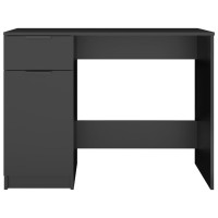 Miniatyr av produktbild för Skrivbord svart 100x50x75 cm konstruerat trä