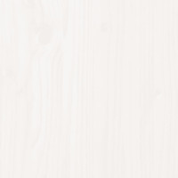 Produktbild för Trädgårdsbänk vit 159,5x48x91,5 cm massiv furu