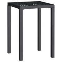 Produktbild för Trädgårdsbord antracit 50x50x72 cm stål