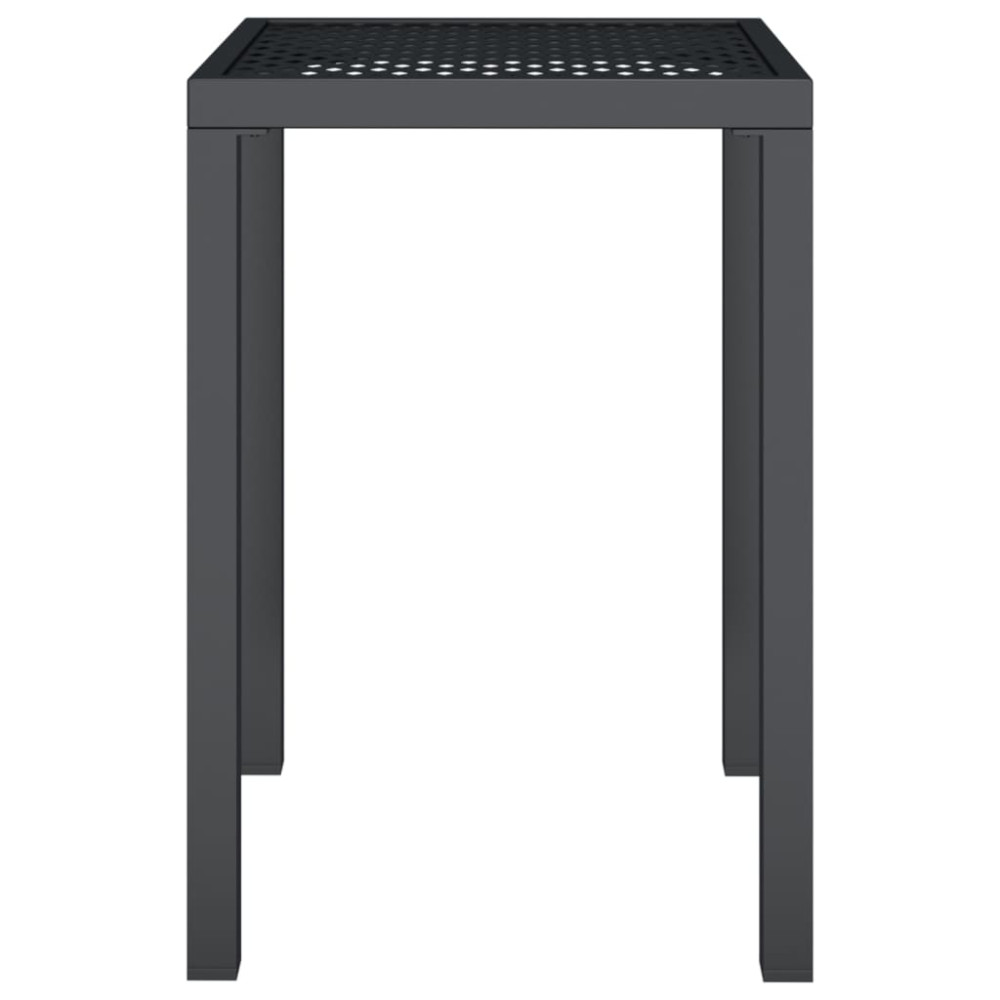 Produktbild för Trädgårdsbord antracit 50x50x72 cm stål