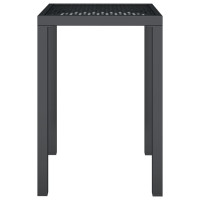 Produktbild för Trädgårdsbord antracit 50x50x72 cm stål