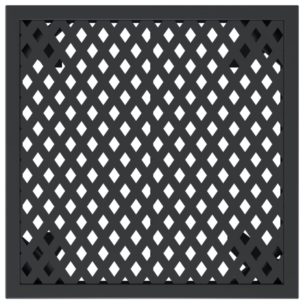 Produktbild för Trädgårdsbord antracit 50x50x72 cm stål