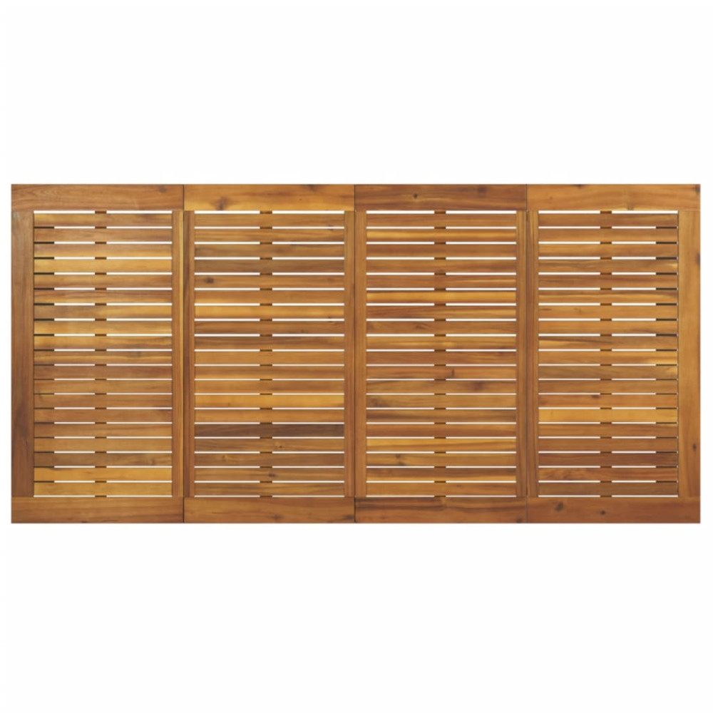 Produktbild för Trädgårdsbord med U-formade ben 200x90x75 cm massivt akaciaträ