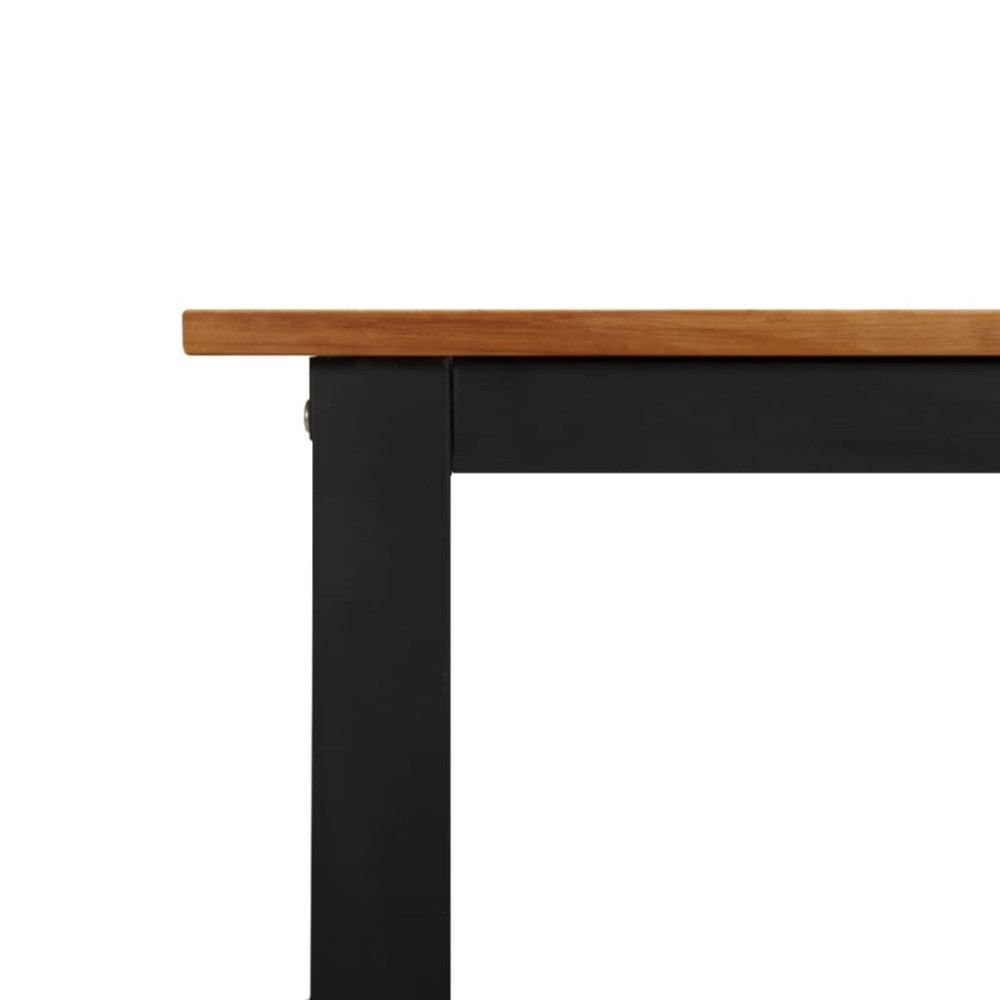 Produktbild för Trädgårdsbord med U-formade ben 200x90x75 cm massivt akaciaträ