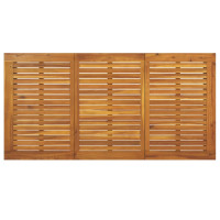 Produktbild för Trädgårdsbord med U-formade ben 160x80x75 cm massivt akaciaträ