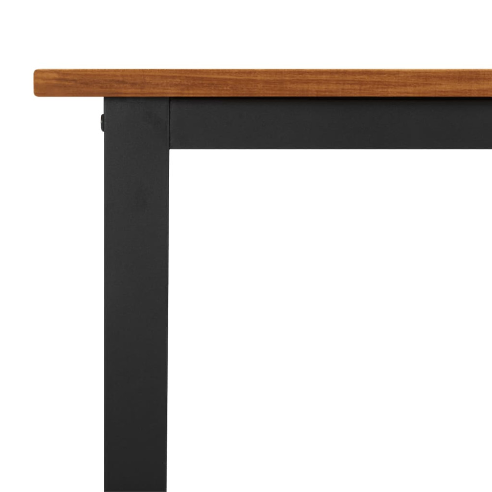 Produktbild för Trädgårdsbord med U-formade ben 160x80x75 cm massivt akaciaträ