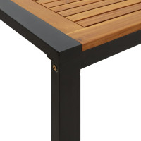 Produktbild för Trädgårdsbord med U-formade ben 180x90x75 cm massivt akaciaträ