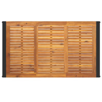 Produktbild för Trädgårdsbord med U-formade ben 140x80x75 cm massivt akaciaträ