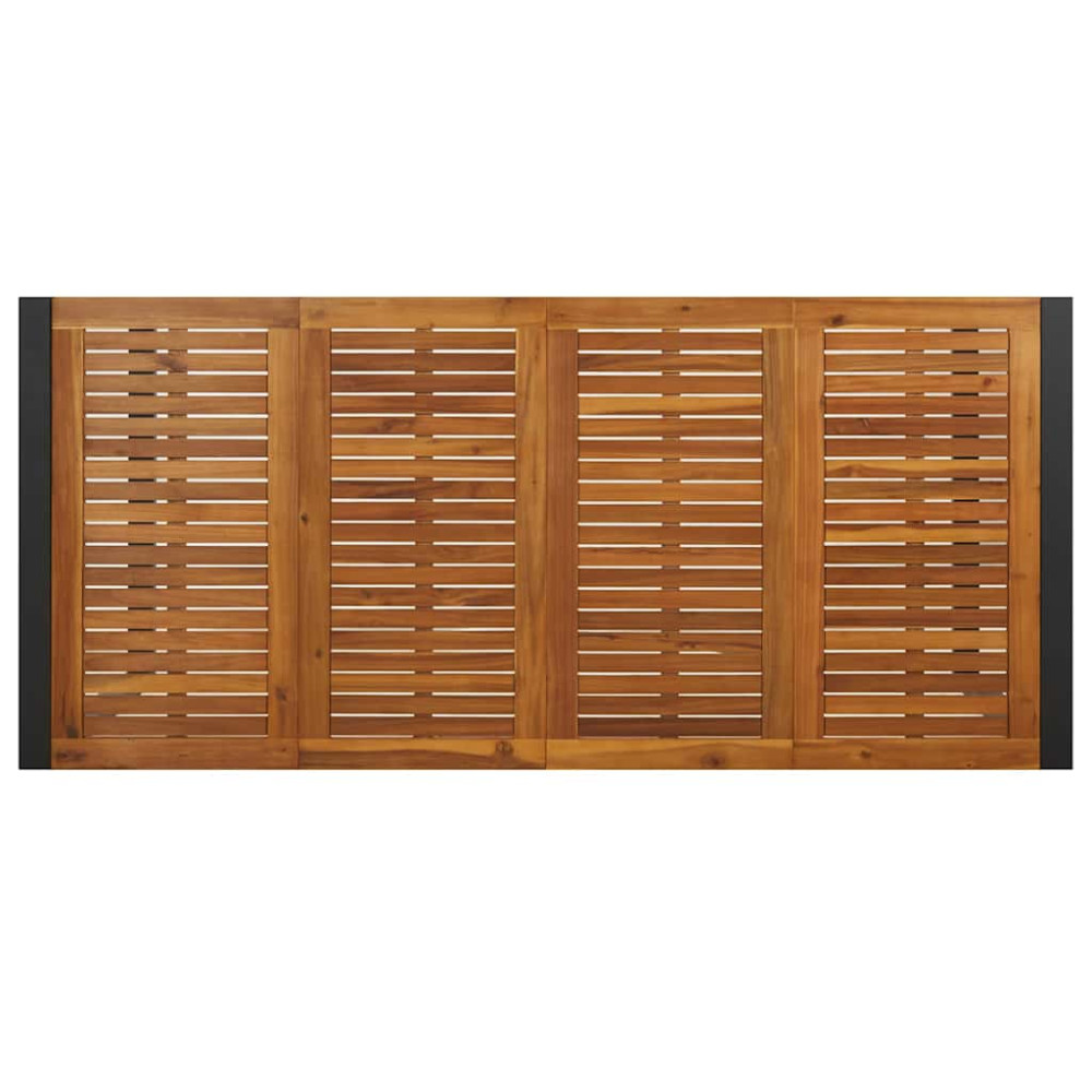 Produktbild för Trädgårdsbord med U-formade ben 200x90x75 cm massivt akaciaträ