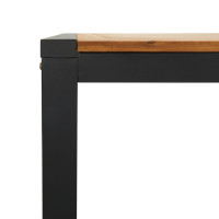 Produktbild för Trädgårdsbord med U-formade ben 200x90x75 cm massivt akaciaträ