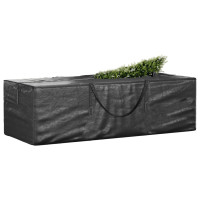 Produktbild för Förvaringsväska för julgran svart 135x40x55 cm polyeten