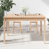 Produktbild för Trädgårdsbord 121x82,5x76 cm massiv furu