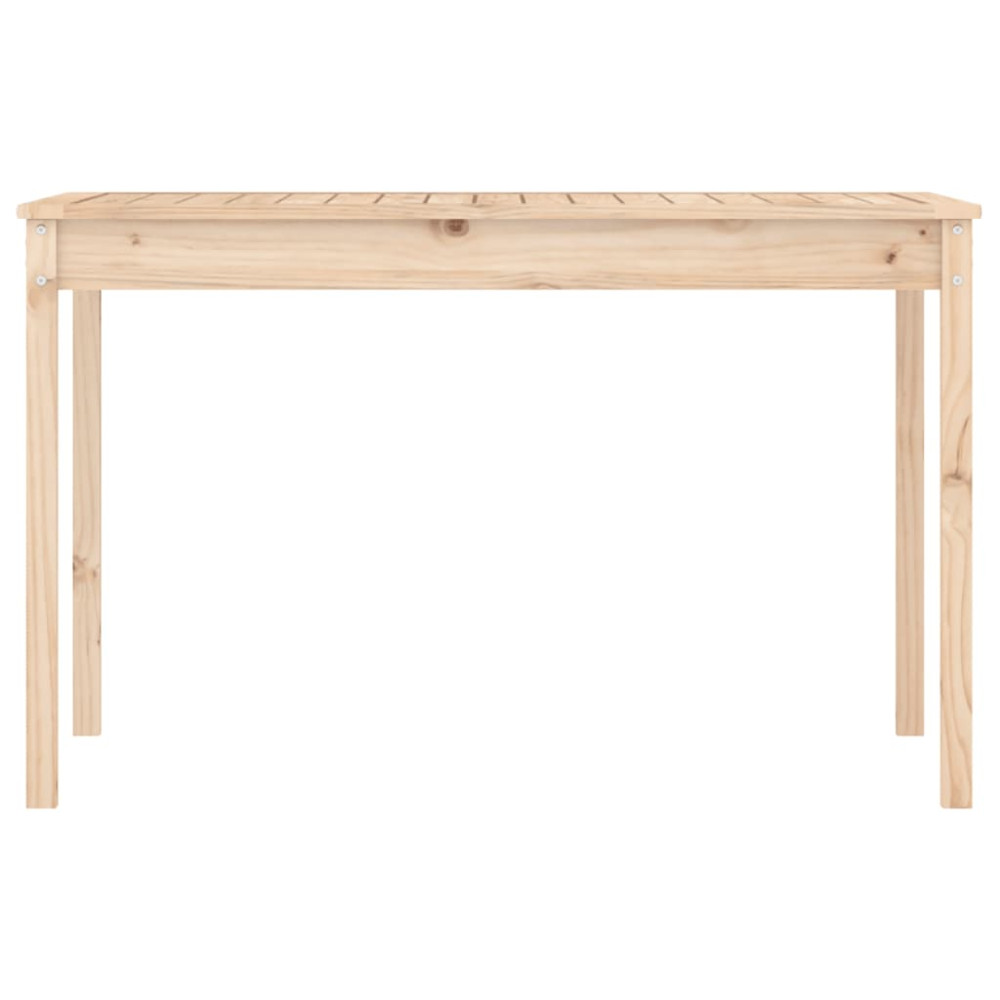 Produktbild för Trädgårdsbord 121x82,5x76 cm massiv furu