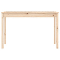 Produktbild för Trädgårdsbord 121x82,5x76 cm massiv furu