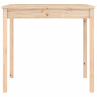 Produktbild för Trädgårdsbord 121x82,5x76 cm massiv furu