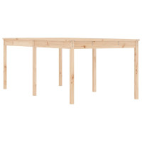 Produktbild för Trädgårdsbord 203,5x100x76 cm massiv furu