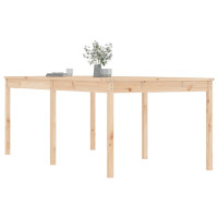 Produktbild för Trädgårdsbord 203,5x100x76 cm massiv furu